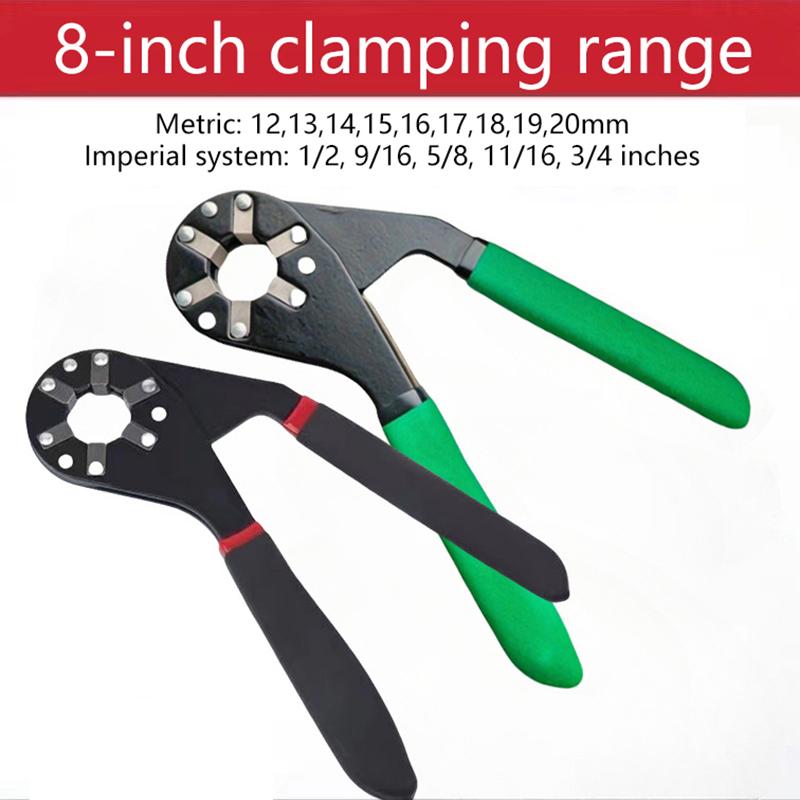 6/8In Multifunctional Adjustable Universal Wrench With Chrome Craftsman Wrench Grip Multifunctional Repair Hand Tool