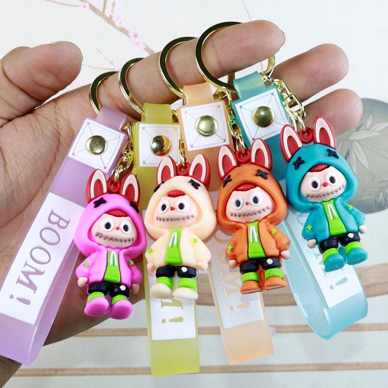 1PC Sheep Keychain Pendant Couple Car Bag Key Ring Pendant