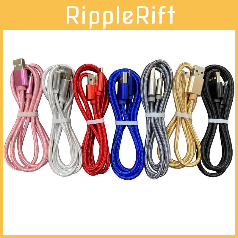 Braided Pvc Transparent Micro Usb Fast Charging Cable For Smartphones Devices