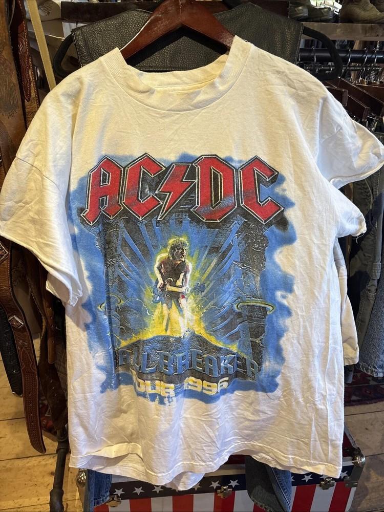 Винтажная футболка AC/DC 1996 года, стиль парковки, тур Ballbreaker, перепечатка, S–4XL, унисекс L