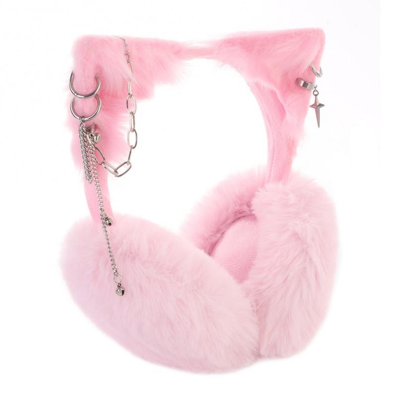 Cute Cat Ear Plush Earmuffs Winter Warm Covers Women