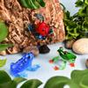 Four Cart Cute Handmade Glasswork Red-Eyed Tree Frog