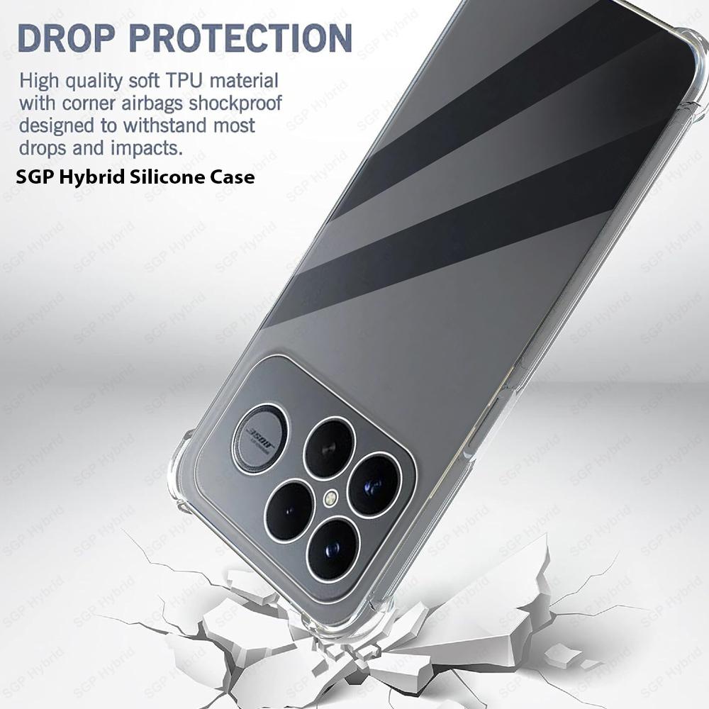 For POCO F8 Ultra POCOF8 Pro Case Clear Silicone Back Cover Xiaomi Little F8Pro F8Ultra 5G Shockproof Funda Soft Shell TPU Coque
