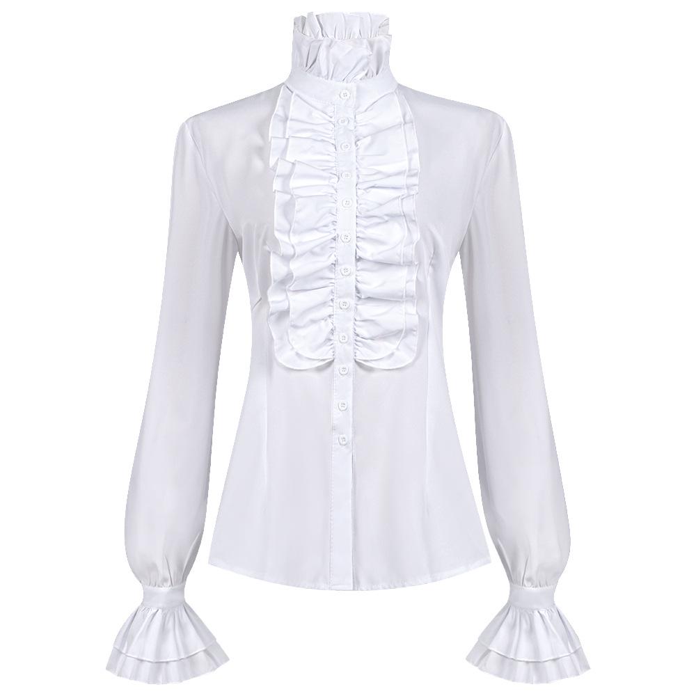 

Элегантная французская плиссированная юбка с длинными рукавами и оборками на высокой талии для женщин на лето Medium (M)