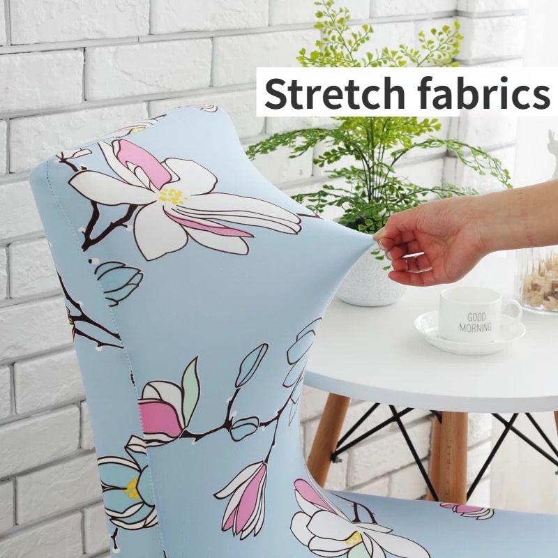 2 stk stoltrekk universal husholdningsstoltrekk elastisk spisestuestol putesett setetrekk krakktrekk