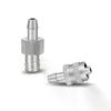 Dispensing Glue Subpackaging Syringe Barrel Luer Lock Adapter Fitting Tracheal Connector Metal Material Parts