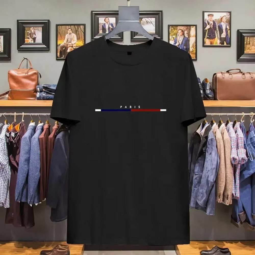 100% Cotton T-shirts Men Luxury Brand  Short Sleeve T-shirts Fashion Women's T-shirts Short Sleeves Loose Tee Clothing 2023