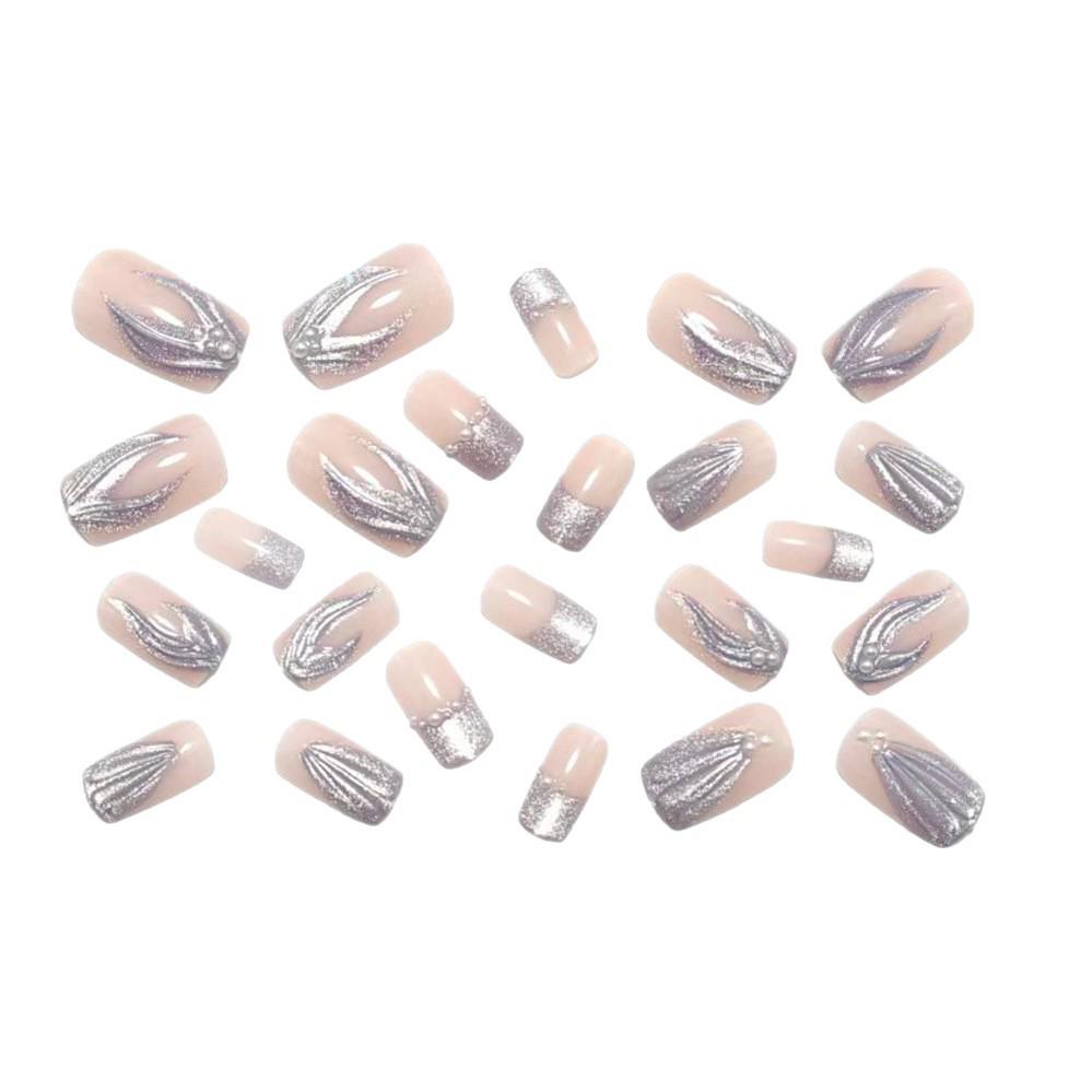 Traumhafte Meerjungfrau Katzenauge Perlen 3D Maniküre Aufkleber - DIY Falsche Nägel