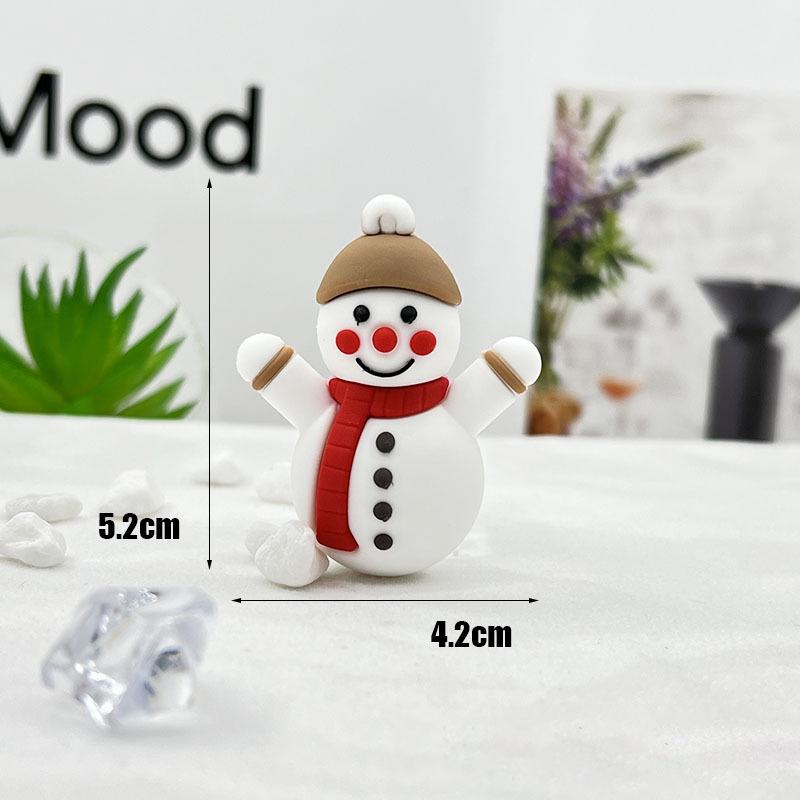 Christmas Resin Keychain Set - Festive Santa Tree Charms with Metal Hooks for Gifts Bags & Home Decor