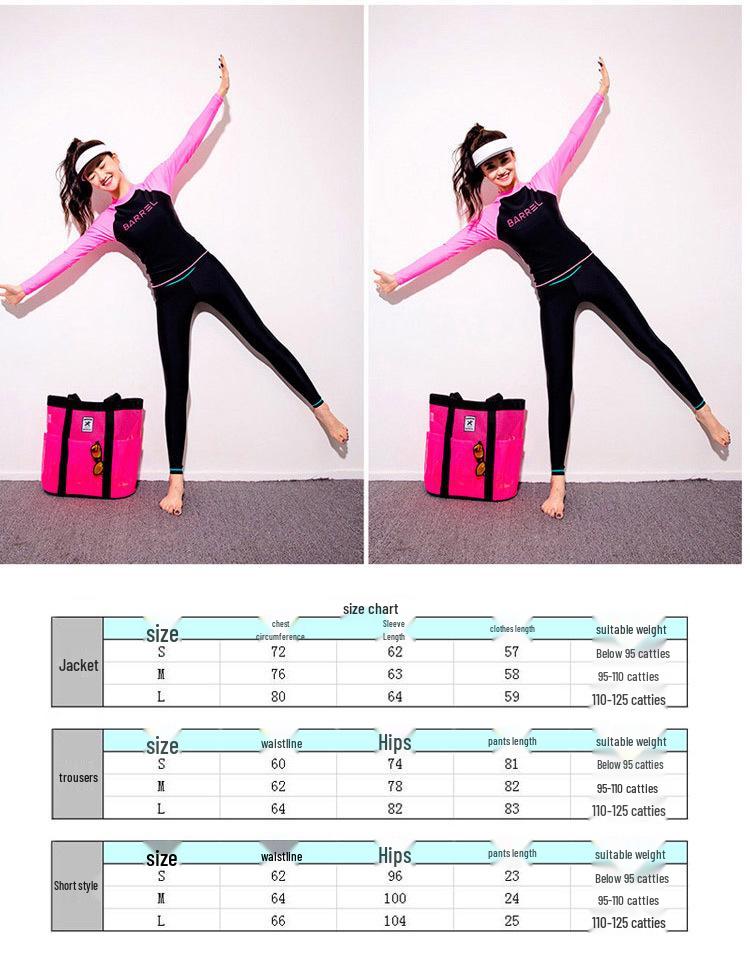 Korean Style Women's Jellyfish Diving Suit - Slim Fit, Sun Protection, Quick-Dry Long Sleeve for Snorkeling