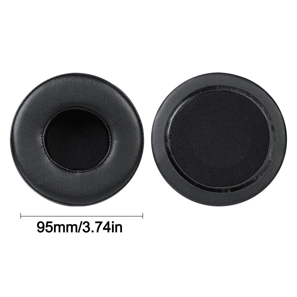 1Pair Round Ear Cushion Protein Leather Headphone Protective Cover Ear Pads  Headphones Accessories