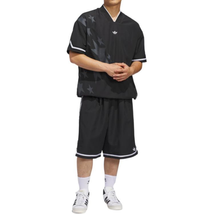 Adidas Originals Logo Stripe Loose Fit Basketball Shorts Unisex shorts JZ6968