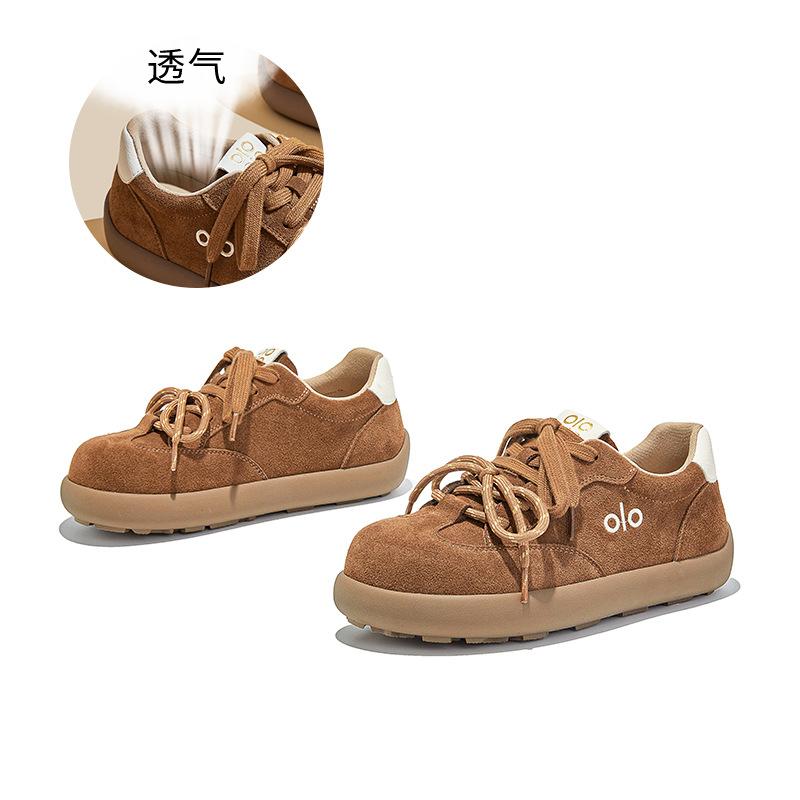 

Leather platform German training shoes women s shoes spring new heightening white shoes women s casual board shoes sports Forrest Gump shoes 35 верблюд