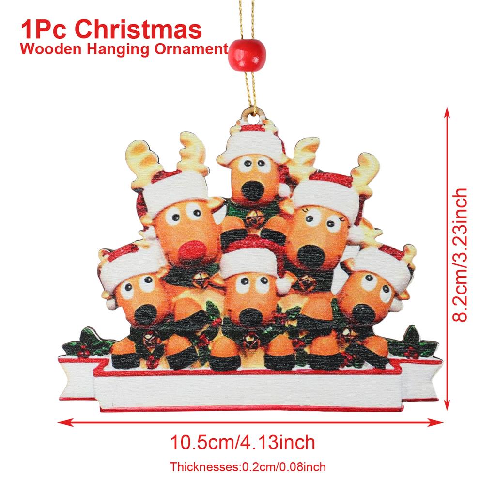 Christmas Family Pendant Navidad Natal Noel Tree Hanging Ornament Merry Christmas Decorations For Home 2025 Happy New Year 2025