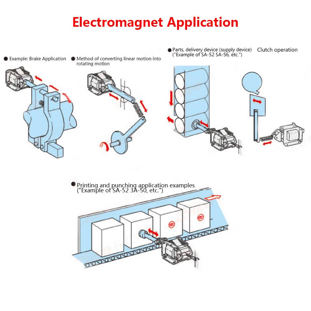 AC Zugmagnet Hochwertiger Elektromagnet 220VAC 7.9N 10mm Hub MQ8(SA)1192