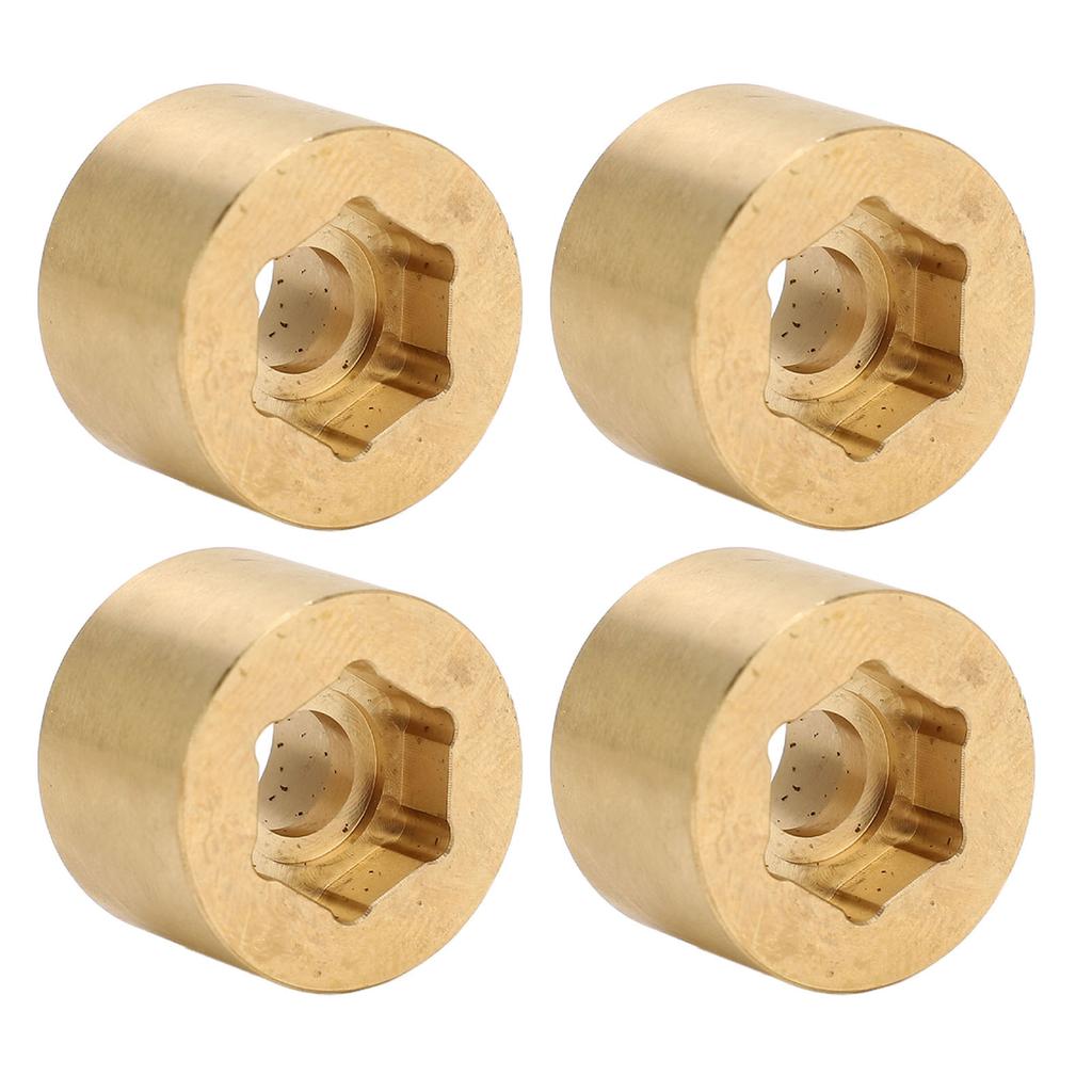 4Pcs Wheel Hex Hub Widen Brass Weight Wear Proof Wheel Hex Widen Adapter for 1.9in 2.2in Hub