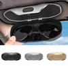Car Glasses Case Sunglasses Storage Box Car Visor Glasses Case Premium ABS Flocking Inner Anti-Scratch Eyeglasses Protection Box