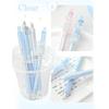 4PCS Ergonomic Handle Gel Inks Pen Refillable Retractable Gel Pen with Plastic Clip 0.5MM Black Inks for Office School