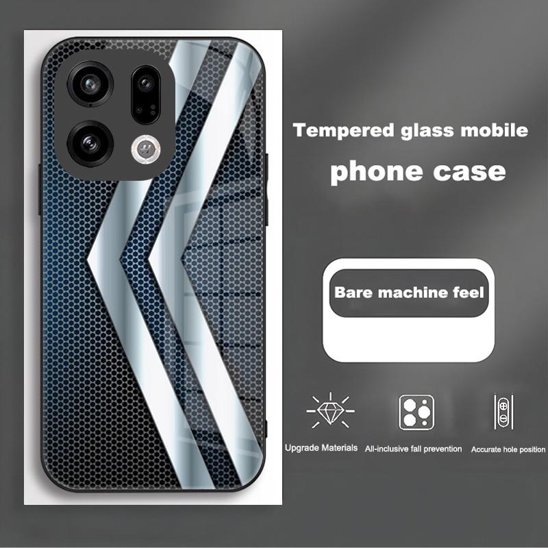 Tempered Glass Phone Case For OPPO Find X9 X9Pro 5G Fashion Shockproof Hard Back Cover For OPPO FindX9 X 9 Pro Protective Capa