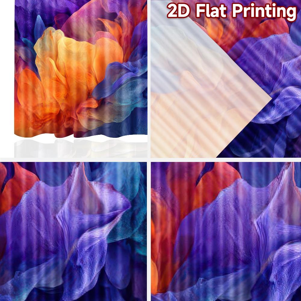 2D Flat Photography Backdrop Popular Background Cloth Colorful Fluid Swirls 100% Polyester Anniversary for Holiday Party