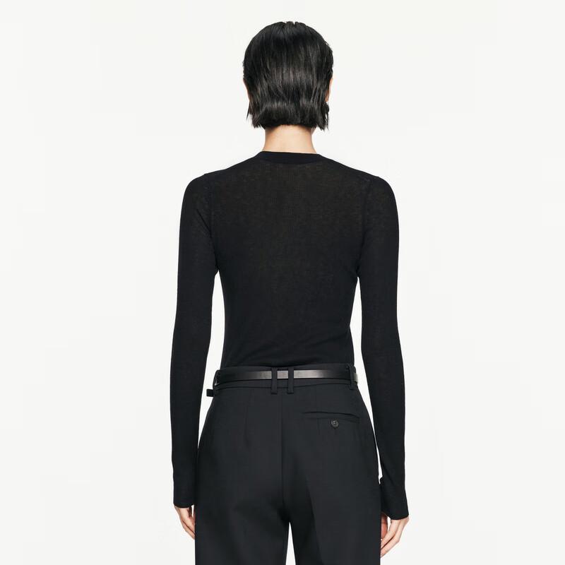 JNBY 2024 Autumn Slim Fit Wool Knit Sweater