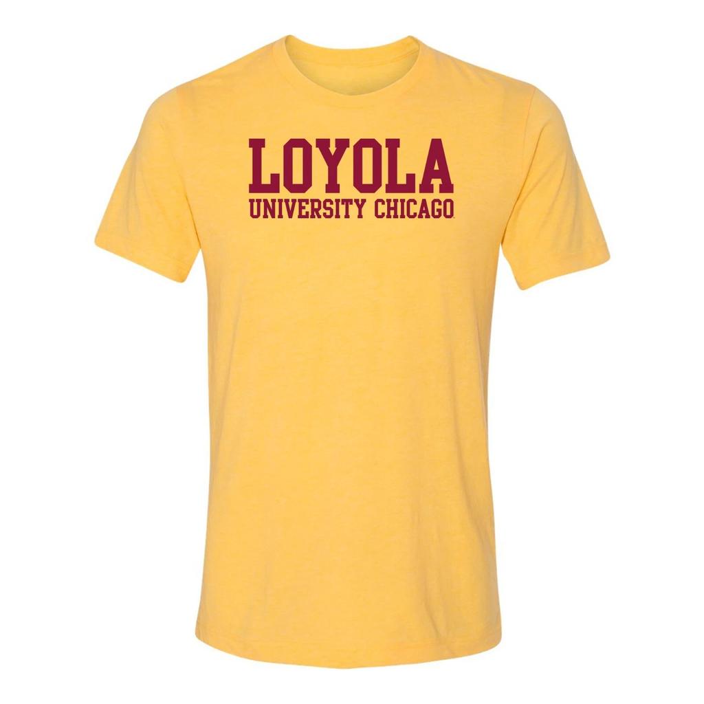 Loyola Chicago Ramblers Basic Block Triblend T-Shirt