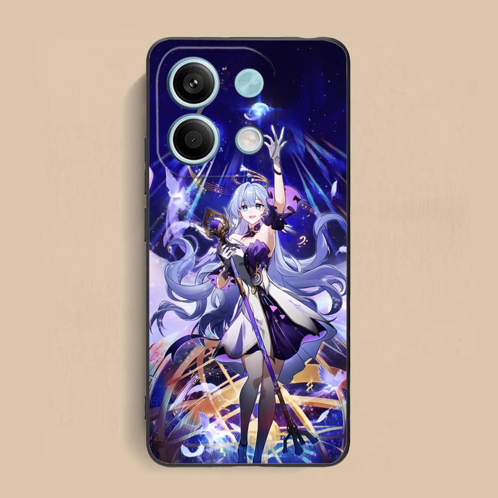 HSR Robin Matte TPU Mobile Phone Case for Xiaomi Redmi Note 14 13 12 11 S Pro Plus 4G 5G Colorful Printing Cover