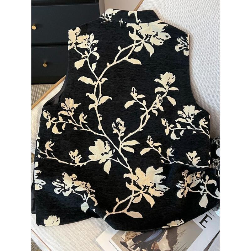 Button vest spring 2025 new high-end vest sleeveless top