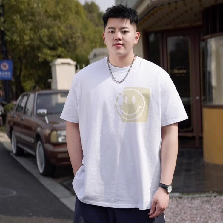 Cartoon Bedrucktes Lockeres Herrenmode Einfaches Kurzarm-Oberteil Baumwolle Bequem Leicht Kurzarm-T-Shirt