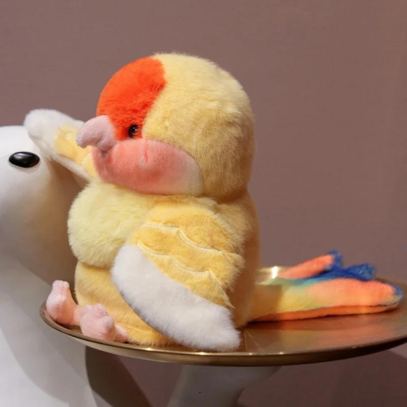 Bird Soft Stuffed Toy Doll Parrot Cosplay Plush Doll Educational Toys Kawaii Cockatiel/Budgerigar/Monk Parakeet Hand Puppet