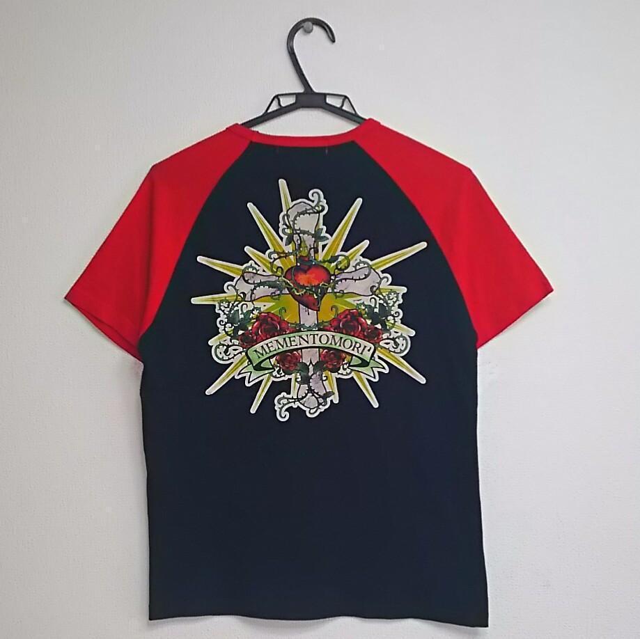 

[USED] Memento Mori print raglan t-shirt for Y2K, Achieve, and K-pop fans