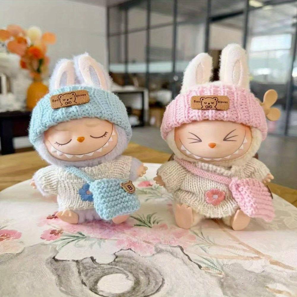 2025 New LABUBU Doll Clothes Accessories Freely Mix and Match for Dollhouse Decorations Cute, Trendy,Stain Resistant Easy To Clean