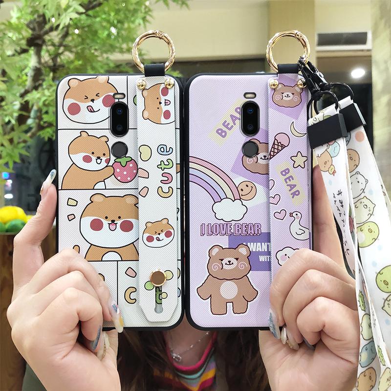 Dirt-resistant Durable Phone Case For Meizu M8/V8 Pro Anti-dust Cute Soft Case Kickstand Silicone Anti-knock Shockproof