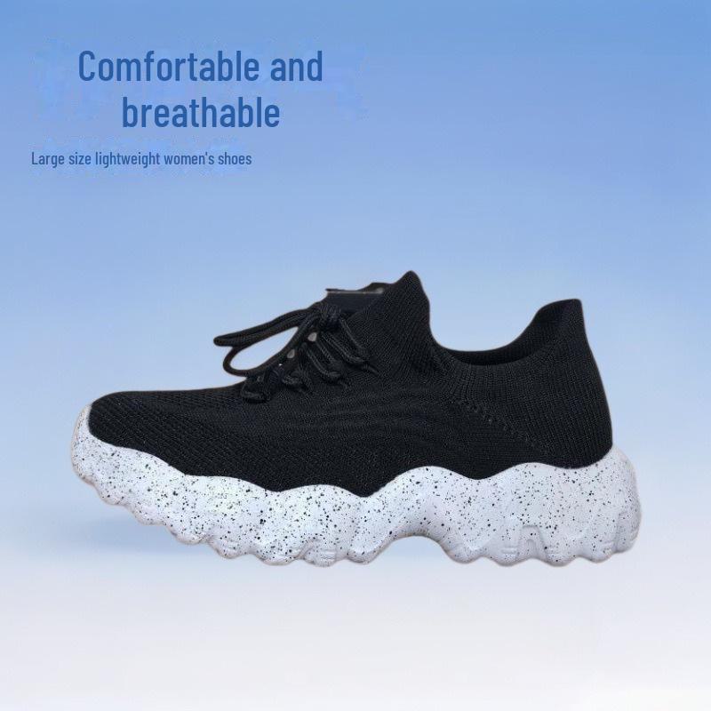 Scarpe da Donna Taglia Grande Traspiranti in Maglia Sportiva - Design Facile da Infilare