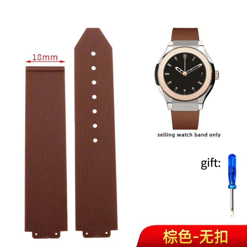 Uhrenarmband für HUBLOT BIG BANG Silikon 20-13mm Wasserdicht Damen Uhrenarmband Kette Uhrenzubehör Gummiarmband