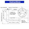 12V Fuel Level Gauge, Fuel Tank Meter | 2" (52mm) 240-33ohm Universal E-1/2-F Pointer Meter for Car Boat RV Yacht Motorcycle