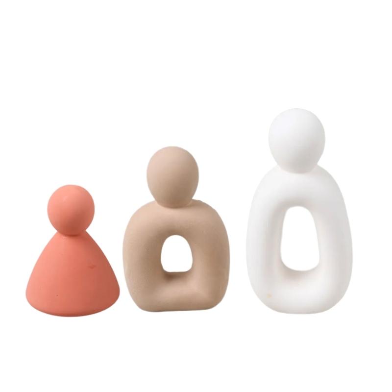 Abstract Human Figurine Silicone Candle Molds Epoxy Resin Silicone Molds for Making Candle Soap Gypsum Silicone Molds