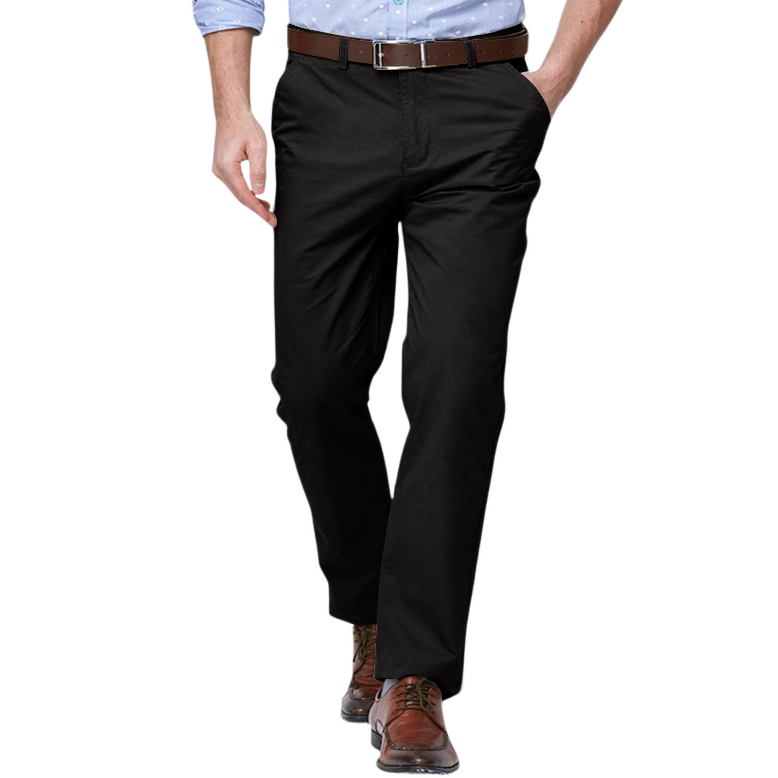 

Мужские вельветовые брюки свободного кроя, эластичные, легкие, дышащие (Обычный) 34 чёрный