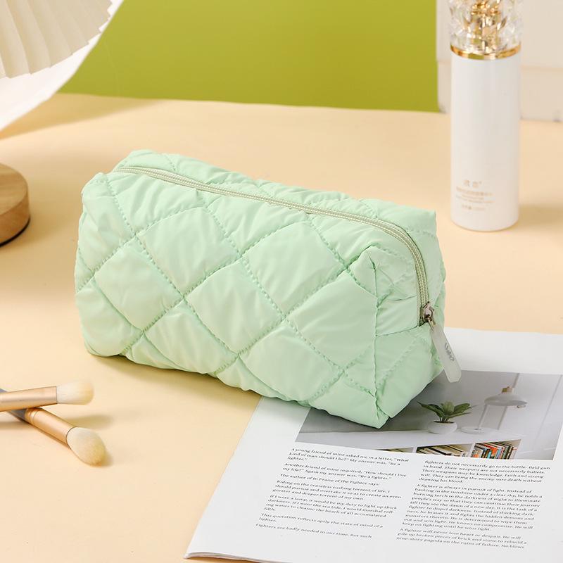 Large-Capacity Waterproof Cosmetic Bag Set - Stylish Solid Color, 3-Piece Portable Toiletry Organizer