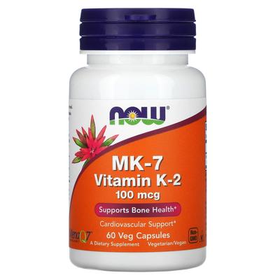 Mk-7 Vitamin K-2, 100Mcg, 60 Veggie Capsules