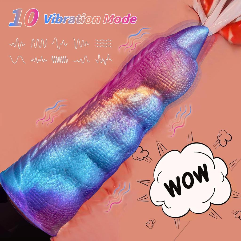 Compact Alien Shaped Remote Vibrating Dildo - Wireless Fake Penis Anal Plug for Women
