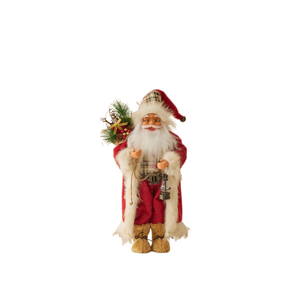 Standing Santa Claus  Statue Ornaments 30/45cm Santa Claus Toy Santa Claus Doll  Mall