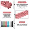 Vielseitiger Silikon-Make-up-Pinselhalter zur Wandmontage, Wiederverwendbarer Saugnapf-Organizer für Pinsel, 3-in-1-Ständer zum Reinigen
