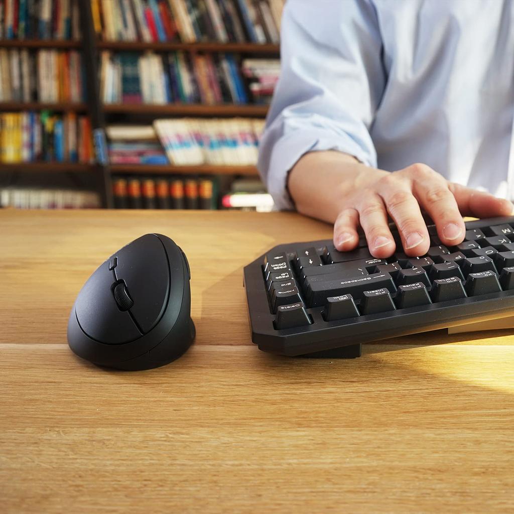 Perixx Compact Wireless Ergonomic Quiet Black PERIMICE-719 Mouse, Design,