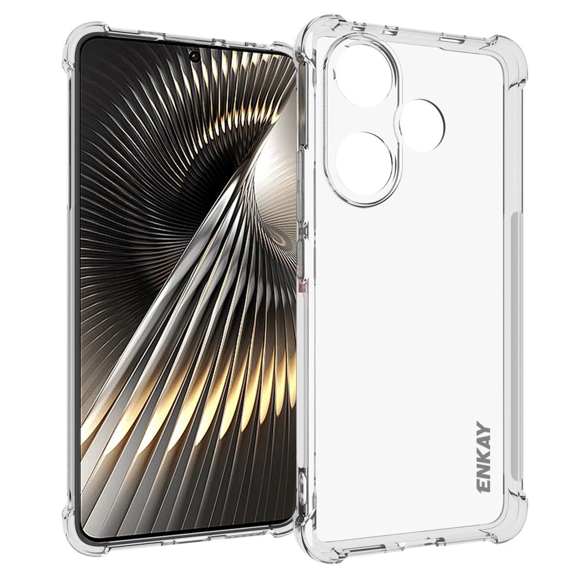 

ENKAY HAT PRINCE For Xiaomi Redmi Turbo 3 5G/Poco F6 5G TPU Case Non-Slip Clear Phone Cover A