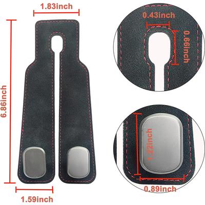 Neue 2 Stück Doppel-Kopfstützen-Taschenhaken für Handtaschen, Taschen, Geldbörsen, Schwarz