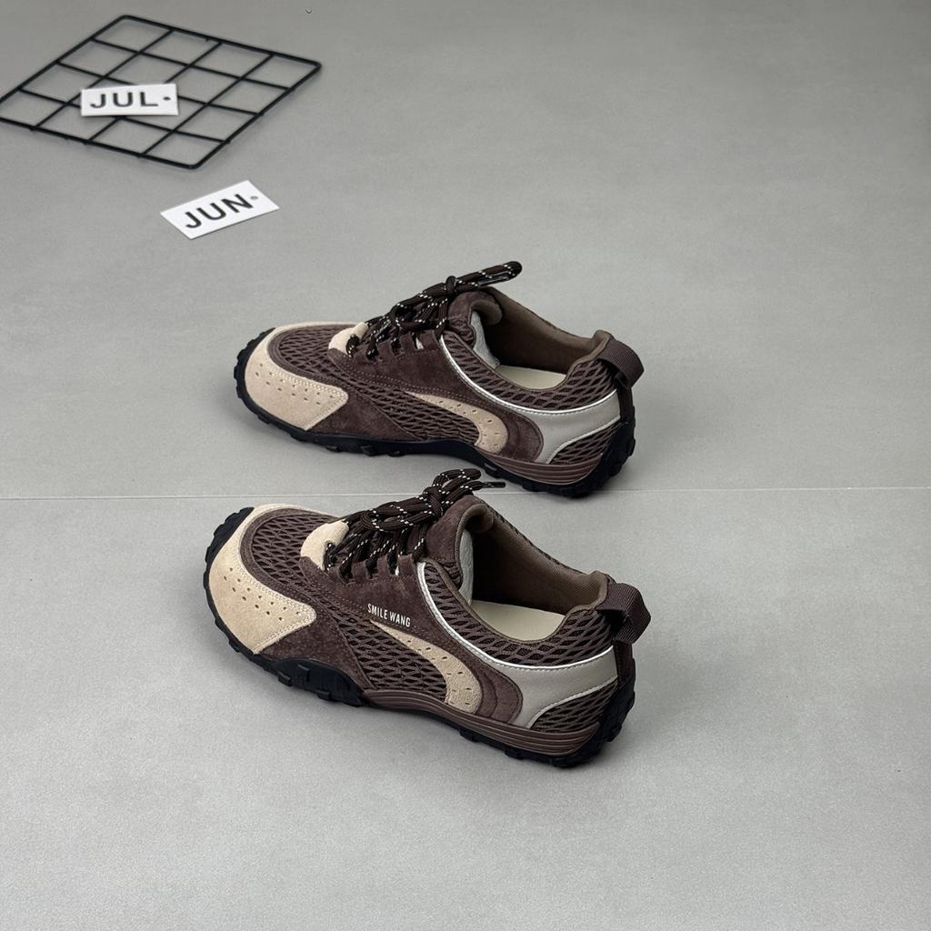 Leather inner height increase German training shoes women's 2025 autumn new Maillard wind non-slip versatile casual breathable Forrest Gump shoes
