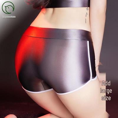 Silky Glossy Hip-Lifting Yoga Shorts: Campus Style Body Shaping Lingerie