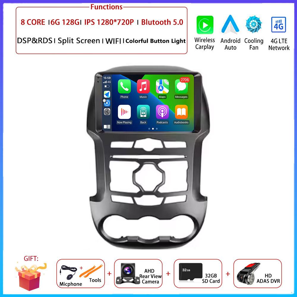 For Ford Ranger 3 2011 2012 2013 2014 2015  Android  Carplay Auto Car Radio Navigation GPS Multimedia Video Player DSP 4G AMI