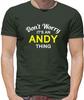 Don't Worry It's Un Andy Cosa T-Shirt - Custom Surname Family Name